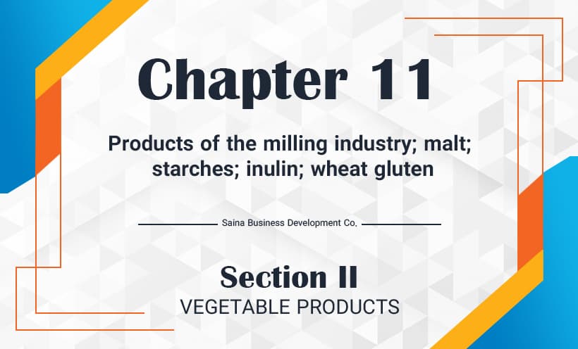 Products of the milling industry; malt; starches; inulin ; wheat gluten 